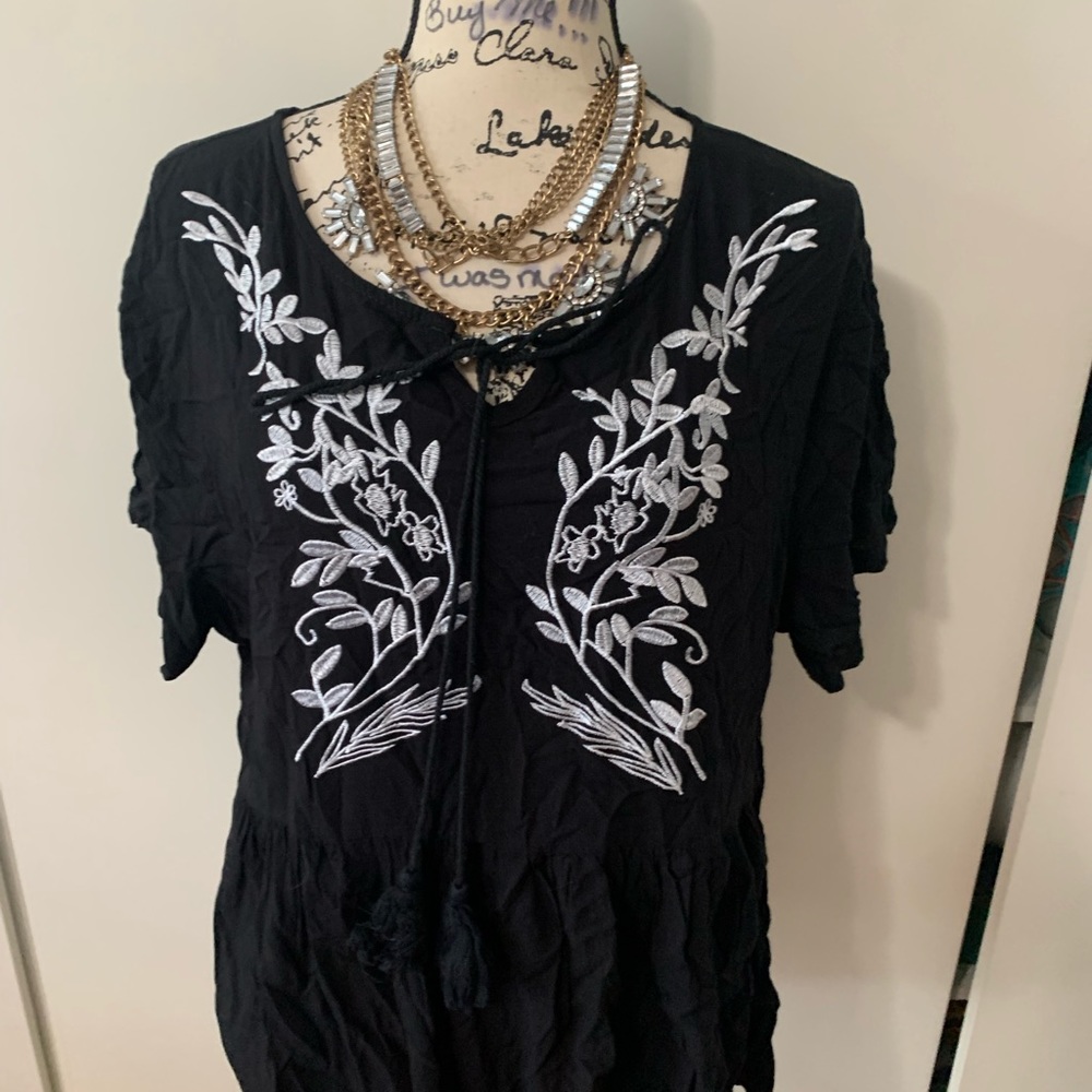 Embroidered Shein blouse bundle